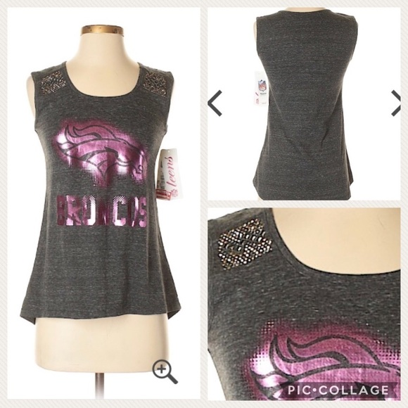 Denver Broncos Sleeveless Top NWT XS - Picture 1 of 8